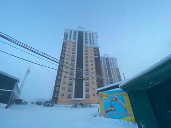 Фото хода строительства - Многоквартирные жилые дома с теплыми автостоянками в квартале 68 г. Якутска